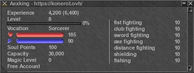 Signature for player Aexking