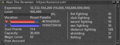 Signature for player Alan The Bowman