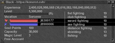 Signature for player Black