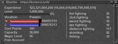 Signature for player Blastter