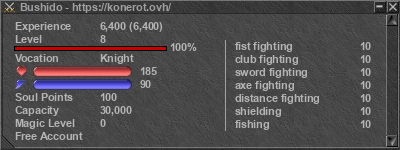 Signature for player Bushido