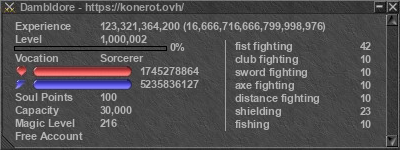 Signature for player Dambldore