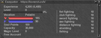 Signature for player Exequeter