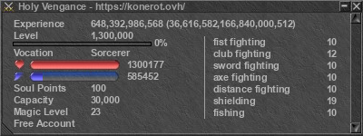 Signature for player Holy Vengance