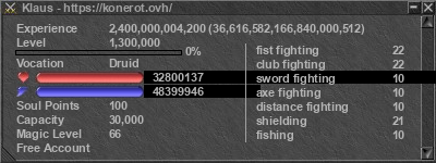 Signature for player Klaus