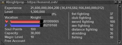 Signature for player Klnightprop