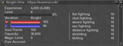 Signature for player Knight Strix
