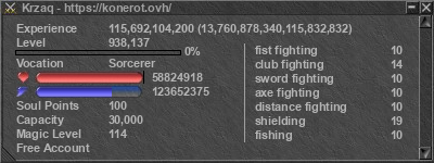 Signature for player Krzaq