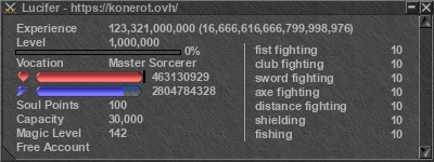 Signature for player Lucifer