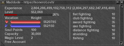 Signature for player Maddude