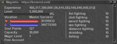 Signature for player Magneto