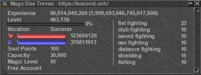 Signature for player Mago Das Trevas