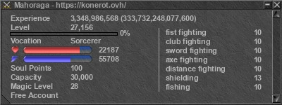 Signature for player Mahoraga