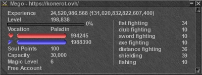 Signature for player Mego