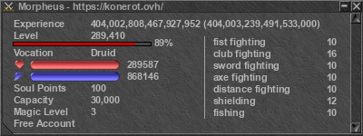 Signature for player Morpheus