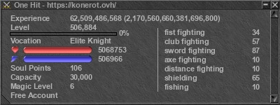 Signature for player One Hit