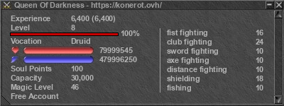 Signature for player Queen Of Darkness