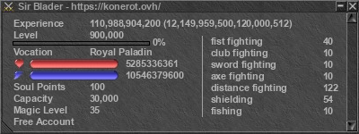 Signature for player Sir Blader