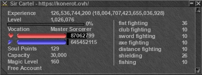 Signature for player Sir Cartel