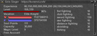 Signature for player Siris Sieger