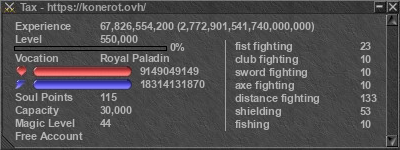 Signature for player Tax