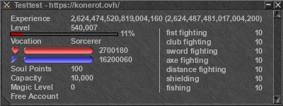 Signature for player Testtest