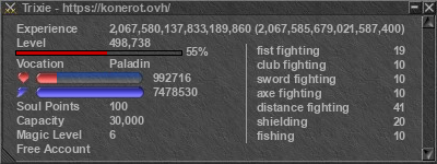 Signature for player Trixie