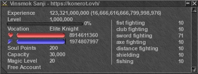 Signature for player Vinsmok Sanji