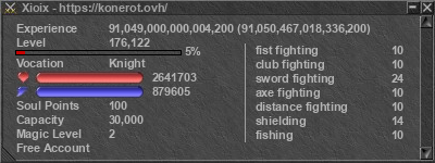 Signature for player Xioix