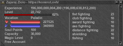 Signature for player Zajaraj Ziolo